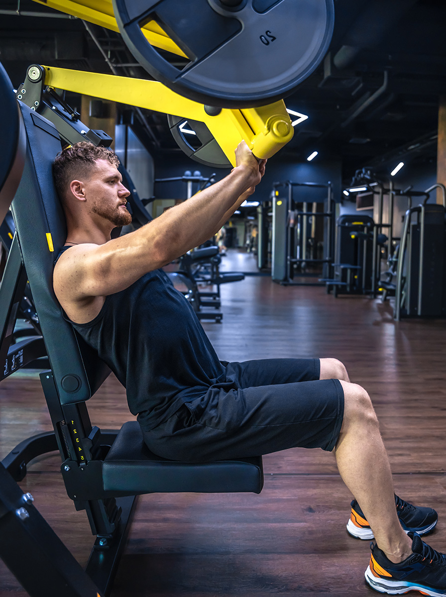 Adult man enjoying a calm morning wellness routine
