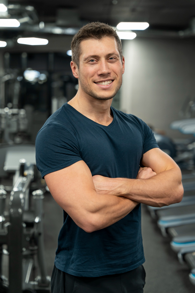 Man finding calm and balance